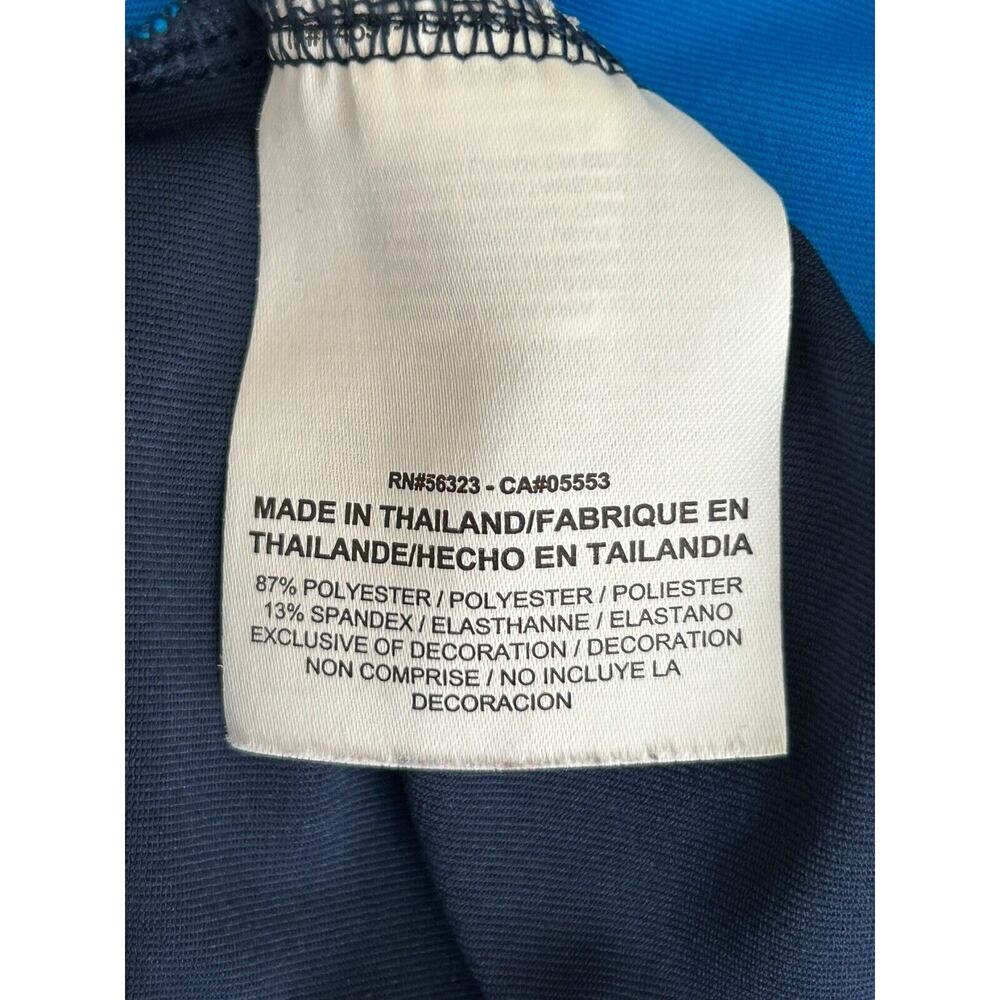 Nike Golf Dri Fit Shirt Men’s XL Standard Fit Blue Dark Blue Color Block Polo - Picture 6 of 11